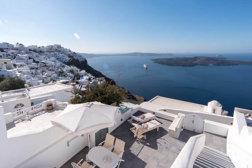 Villa Karpimo Horizon - Caldera View With Private Hot Tub Firostefani Exterior foto