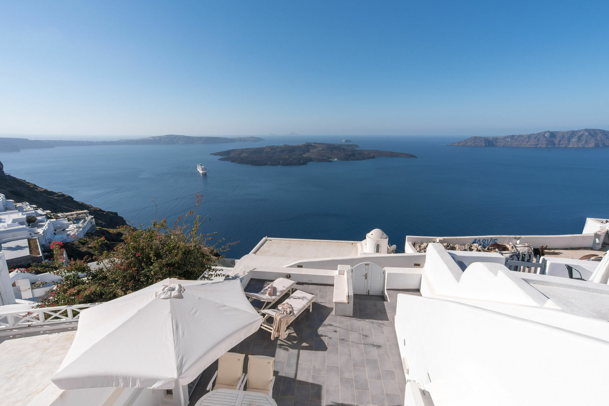 Villa Karpimo Horizon - Caldera View With Private Hot Tub Firostefani Exterior foto